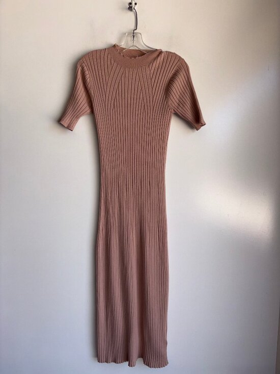 Varley Dresses & Skirts - Varley Maeve Rib Knit Midi Dress Size Small